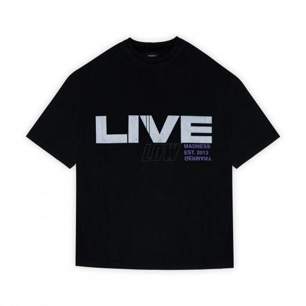 Live dmg black oversized shirt washed